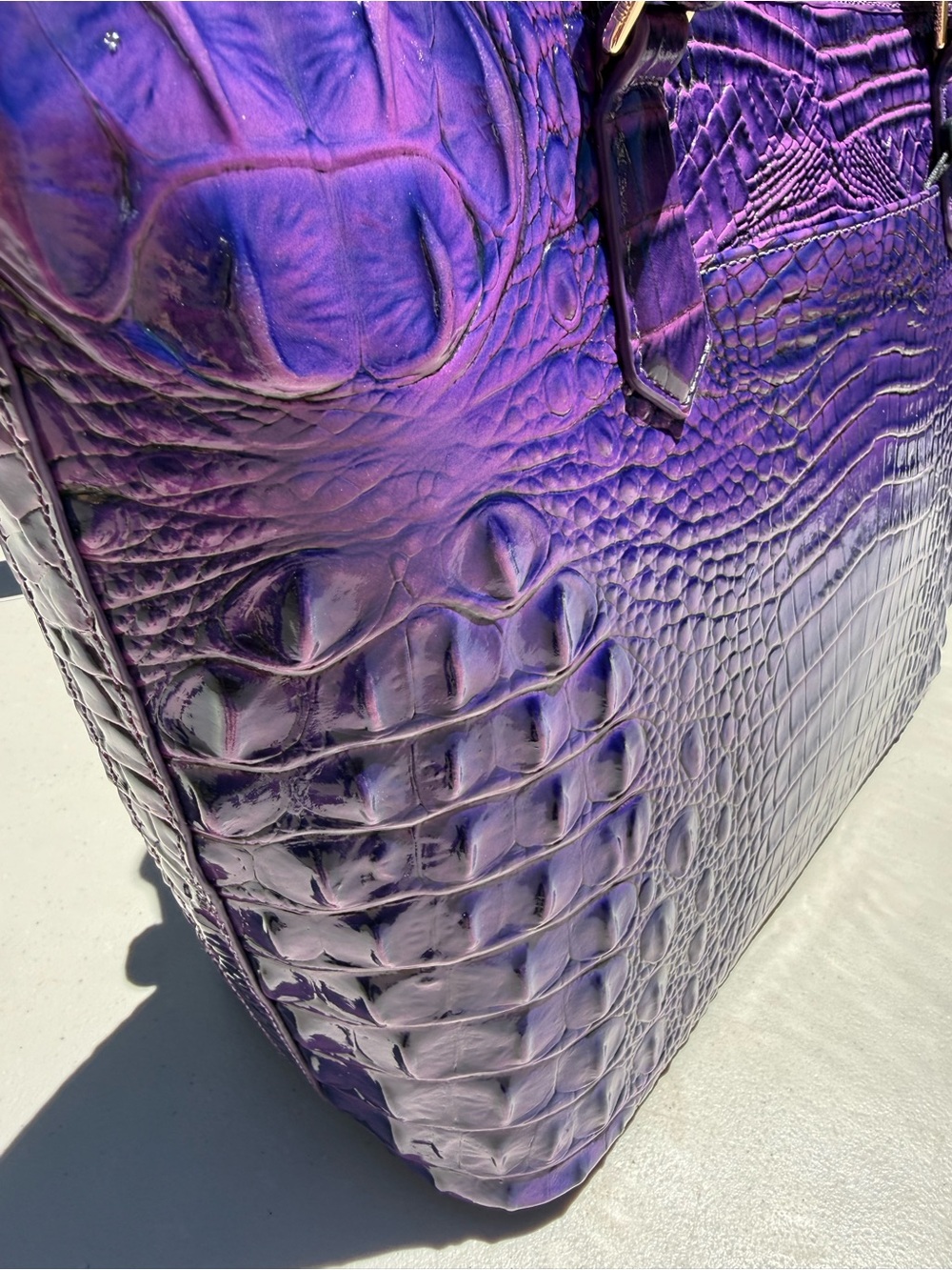 Brahmin Royal purple medium Asher nwt beautiful eye - Picture 6 of 7